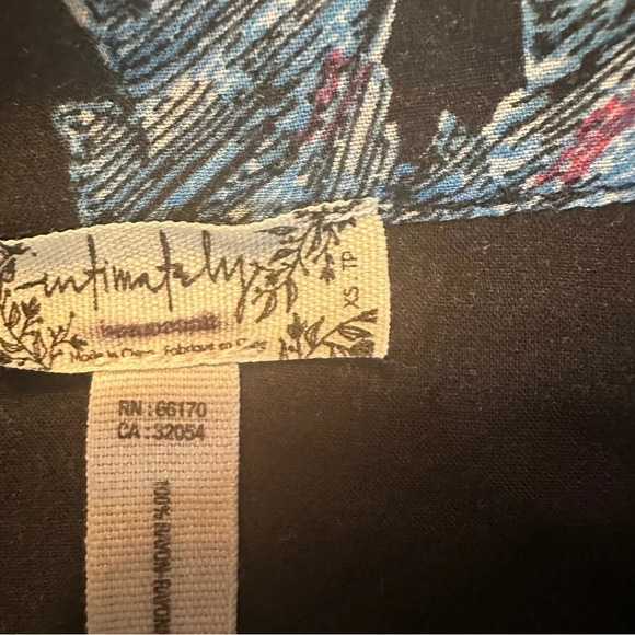 Free People intimately Floral button down shirt size XS(n) - Picture 7 of 12